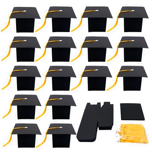 Suponey 30 Pcs Graduation Favor Boxes Graduation Party Gift Boxes Candy Boxes Graduation Cap Boxes Decorations Graduation Keepsake