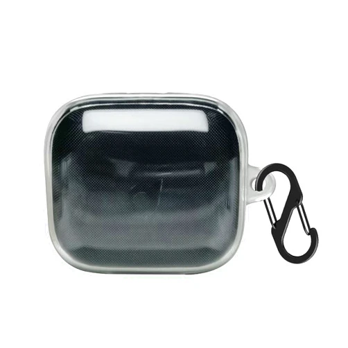 VAEKNVG TPU Case for Anker Soundcore R50i NC, Shockproof Protective Earbuds Cover with Carabiner Accessories (Clear)