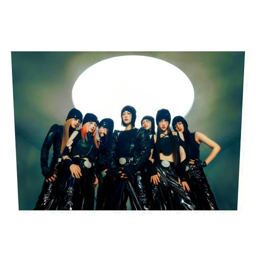 VANCOSTAR XG GRL GVNG Group Photo K-pop Music Poster Y2K Neo Futurism Aesthetic Home Decor Female Cyber Kpop Idol Fashion Print Trendy Kpop Girl Group Wall Art 24x36 Poster