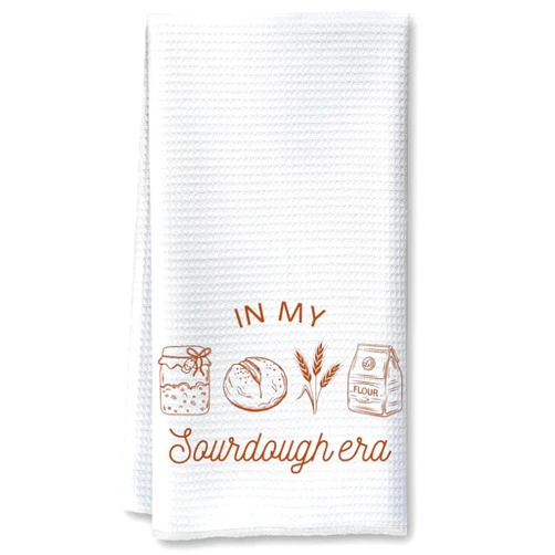 Gououoii in My Sourdough Era Sourdough Flour Sack Kitchen Towels Funny Sourdough Kitchen Towel Gifts for Baker Mom Grandma, Sourdough Bread Towel Sourdough Bread Baker Gifts Bakers Lover Towels 16x24