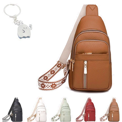 Oueet Relevantk Crossbody Bag,Wbougisay Crossbody Bag,Large Capacity Anti-Theft Solid Color Crossbody Bag,Shoulder Chest Bag