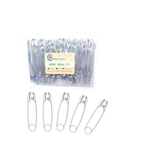 HeGangLy 80Pcs Extra Large Safety Pins 2.2 inch (55mm) -Heavy Duty Large Safety Pins, Stainless Steel Safety Pins for Sewing,Baby Clothing, Diapers,Laundry,Decorations.