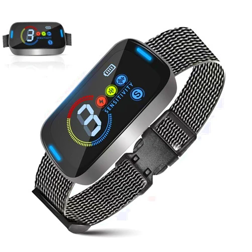 Generic Dog Bark Collar, Ultrasonic Rechargeable Smart Barking Collar, Effective Anti Bark Training Collar with Adjustable Beep Vibration Shock Modes, 7 Sensitivity, Bark Collar for Large Medium Small Dogs