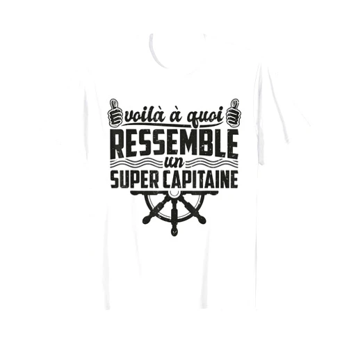 Capitaine cadeaux & dictons fête des pères Mens This is what a super captain motor boats look like T-Shirt