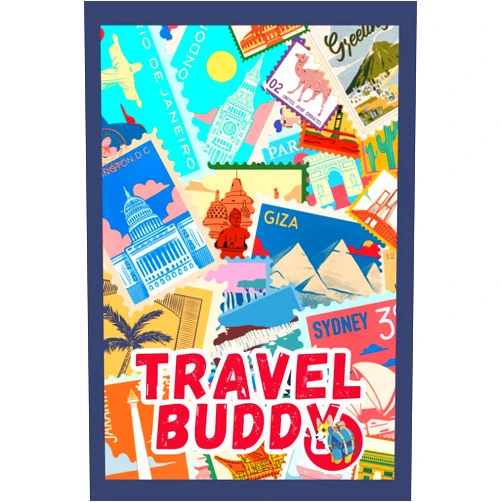 PandaQ Press Travel Buddy: Novelty Journal / Planer for Every Traveler that Likes to Plan and Document Their Journey