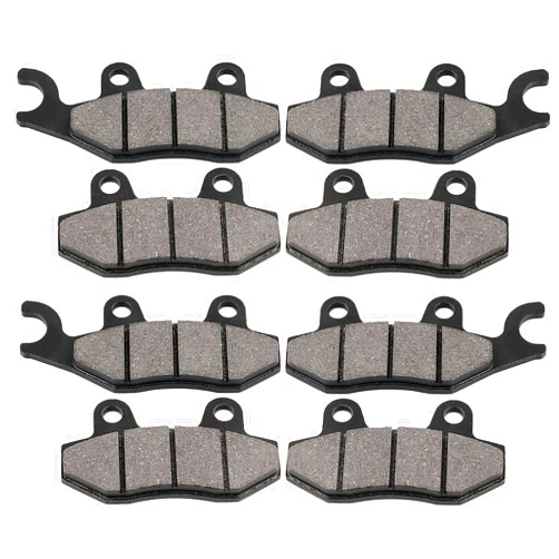 LOCOPOW Front Rear Brake Pads for Yamaha Rhino 700 Raptor 700 YXR700 2008 2009 2010 2011 2012 2013