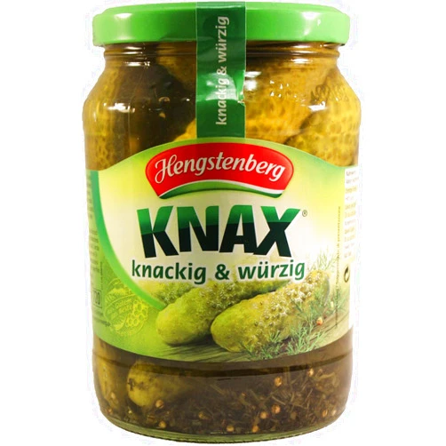 Hengstenberg - Knax Knackig and Wuerzige Pickles (720ml/24.3oz)