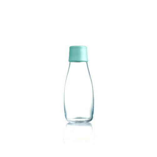 Retap 0.3 Glass Water Bottle, Mint Blue, Small