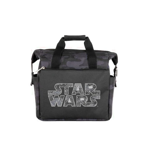 PICNIC TIME Star Wars On The Go Lunch Bag, Soft Cooler Lunch Box, Insulated Lunch Bag, (Black Camo) 10 x 6 x 10.5