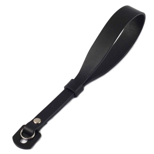 Ruth&Boaz Full Grain Leather Camera Strap, Camera Wrist Strap, Luxury Camera Strap (Black)