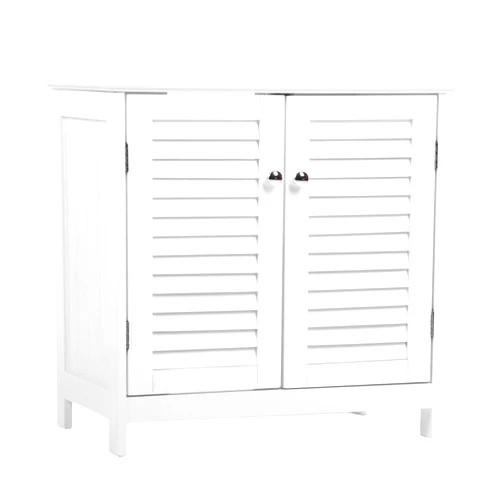 Festnight Pedestal Sink Storage Cabinet, Under Sink Cabinet, Bathroom Sink Cabinet, Sink Storage Cabinet, Sink Base Cabinet U-Shape, Bathroom Vanity Without Sink, 23.62
