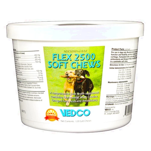 Vedco Flex 2500 Joint Support for Dogs 120 Soft Chews