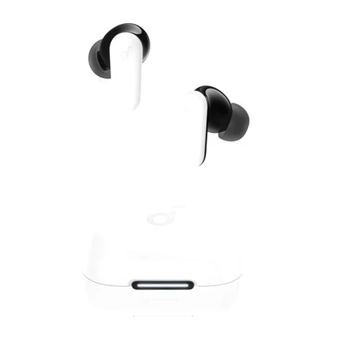 Soundcore P30i by Anker Noise Cancelling Earbuds, Strong and Smart Noise Cancelling, Powerful Bass, 45H Playtime, 2-in-1 Case and Phone Stand, IP54, Wireless Earbuds, Bluetooth 5.4 (White)