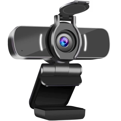 LarmTek Computer Camera with Microphone, 1080P Webcam with Webcam Cover Compatible with Mac OS Windows Laptop PC Desktop,HD Webcam for Live Streaming Gaming Calling Video Conferencing