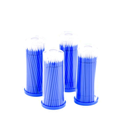 Annhua 400 PCS Disposable Dental Micro Brushes Dental Applicator with Bendable Tips, Disposable Applicators Microbrush Blue Micro Swabs