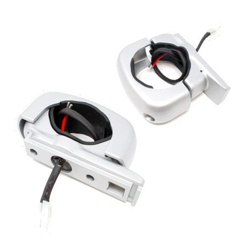 Wet Sounds ADPTC3-F-SILVER Fixed Silver Aluminum Clamps for REV and ICON Series Speakers (Pair)