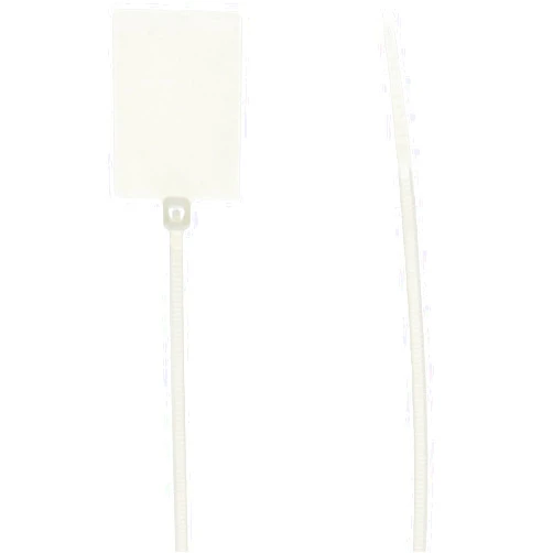 Morris 20361 Marker Nylon Cable Tie with 18-Pound Tensile Strength, 5-1/8-Inch Length, White, 100-Pack