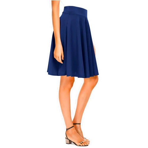 Urban CoCo Women's Basic Versatile Stretchy Flared Casual Mini Skater Skirt