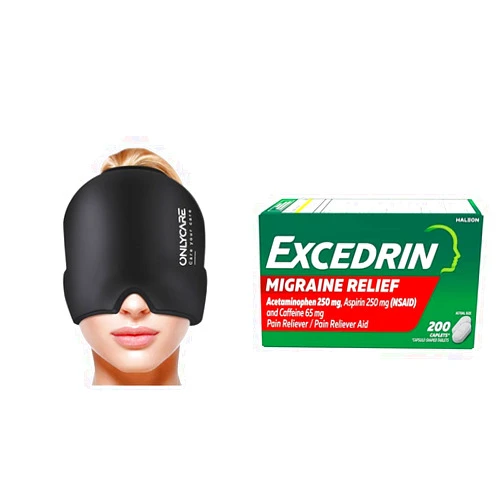 ONLYCARE Migraine Relief Cap Bundle with Excedrin Migraine Relief Caplets - 200 Count