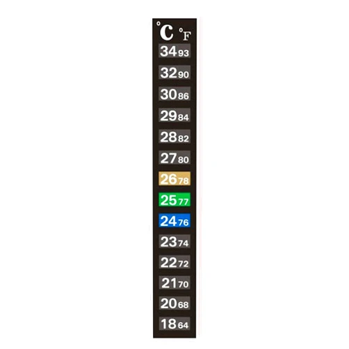 WAGA Digital Temperature Sticker, Adhesive Thermometer Strip Aquarium Thermometer Sticker, Temperature Thermometer Strips in Degree Fahrenheit and Celsius Display for Fish Tank and Aquarium