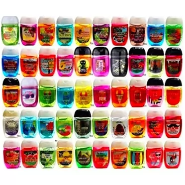 Bath and Body Works Pocketbac Grab Bag Bundle Set (New Style) (18) Anti-Bacterial Hand Gel and 1 Holder