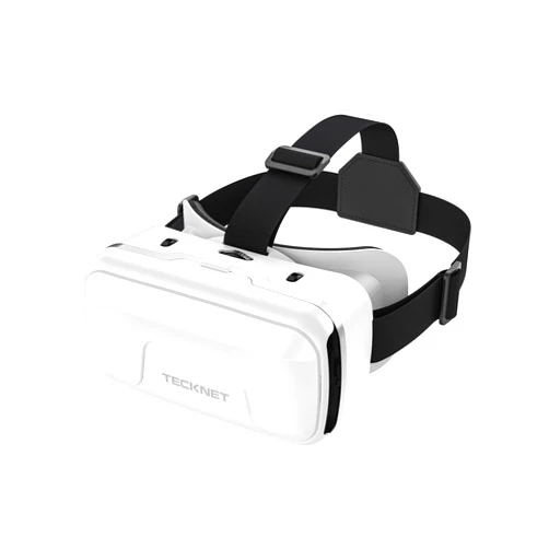 TECKNET VR Headset for Phone, Virtual Reality Headsets with HD 110°FOV Anti-Blue Light Lenses & Adjustable Gears, 3D VR Headset for Kids Compatible iPhone Samsung Android 4.7-7.2