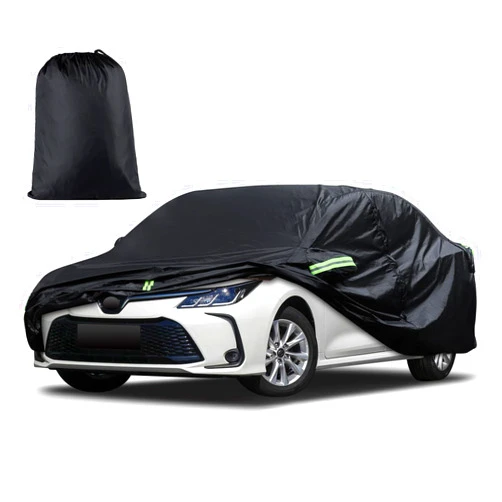 Migaven Car Cover Custom Fit for Toyota Corolla 2000-2023, Honda Civic 1991-2023, Waterproof All Weather Full Exterior Cover Rain Sun Hail Protector Car Cover with Door Zipper