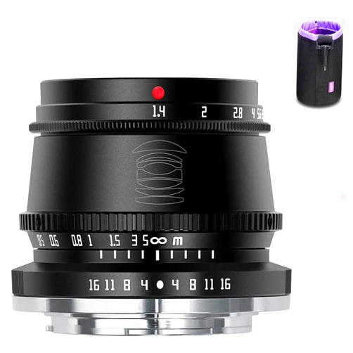 PERGEAR TTArtisan 35mm F1.4 Manual Focus APS-C Format Fixed Lens for Fuji Fujifilm X-Mount Cameras X-A1 X-A10 X-A2 X-A3 X-A5 X-H1 X-T1 X-T10 X-T2 X-T20 X-T100 X-PRO1 X-PRO2 ect. (black)
