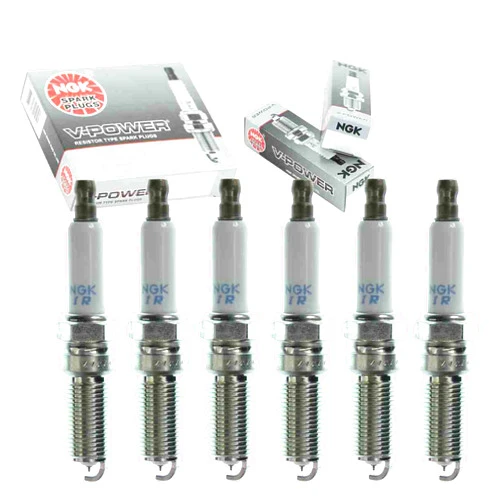 Sixity Auto 6 pc NGK V-Power Spark Plugs compatible with Dodge Charger 2.7L V6 2006-2010