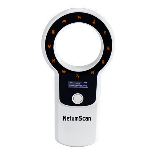 NetumScan Upgraded Pet Microchip Reader, 1024 Data Storage Portable Pet Chip Scanner Rechargeable Animal ID Tag Scanner with Stable OLED Display for ISO 11784/11785,FDX-B and ID64 RFID EMID