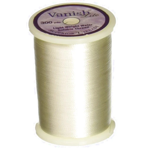 Superior Threads - Vanish-Lite Water Soluble Lightweight Thread for Quilting, 300 Yd. Spool