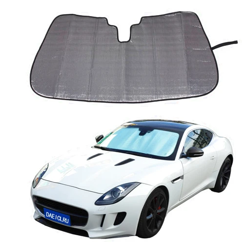 Daeiclru Car Windshield Sunshade Compatible with Jaguar F-Type 2013-2024, Foldable UV Ray Reflector, Front Window Sun Shade Visor Shield Shade, Keeps Vehicle Cool (Front Window Glass Sunshade)