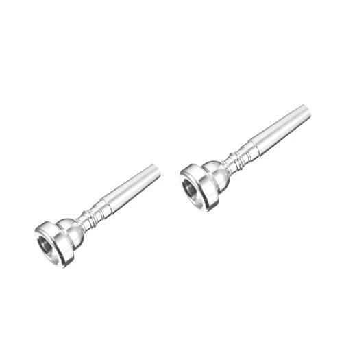 FAVOMOTO 2 Pieces Bach Mouthpiece Monette Mouthpiece Silver Horn Mouthpiece Trumpet Mouthpiece Trumpet Replacement Part Metal 3c Important