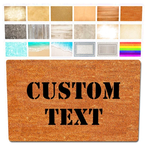 FZYTMY Funny Doormat Custom Personalized Doormats Indoor Outdoor Entrance Floor Mat Home Welcome Front Door Mat Non Slip Rubber Backing