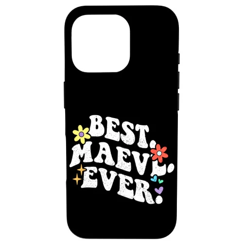 Personalized Name Mothers Day outfit For Women Retro Groovy Best Maeve Ever First Name Mother's Day Girl Case for iPhone 16 Pro