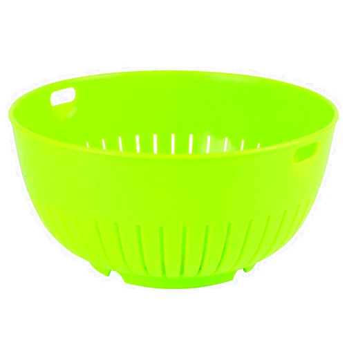 Hutzler Mini Food Colander Strainer, 6.25 Inch Diameter, BPA Free (Green)