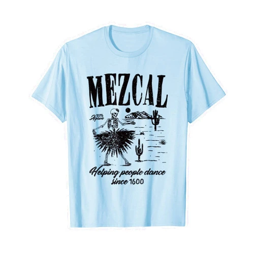 Mexican Mezcal Co. Funny Retro Mexican Mezcal Cinco De Mayo Agave Spirit Liquor T-Shirt