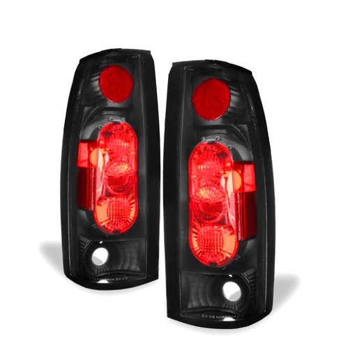 AKKON - For Chevy C/K C10 Tahoe GMC Jimmy Sierra Suburban Yukon Pickup Truck Black G2 Tail Lights Brake Lamps