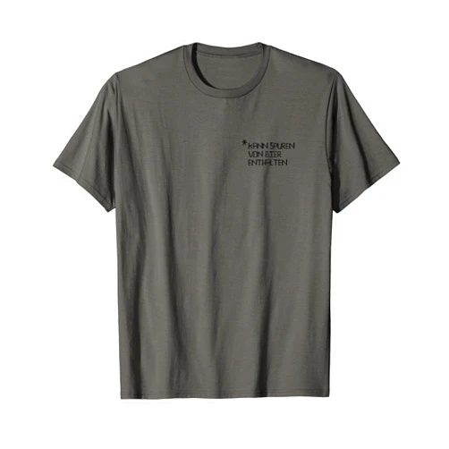 Bier Geschenk Biertrinker Bierliebhaber Männer May contain traces of beer Sauf Alcohol Men Funny T-Shirt