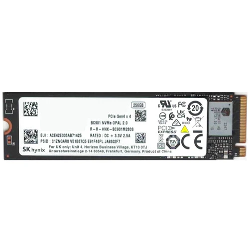 TAC Trading OEM SK Hynix 256GB SSD, BC901 Gen 4x4 M.2 PCI-e NVME Internal Solid State Drive, 2280 Form Factor M Key, Compatible with PS5, Laptop & Desktop