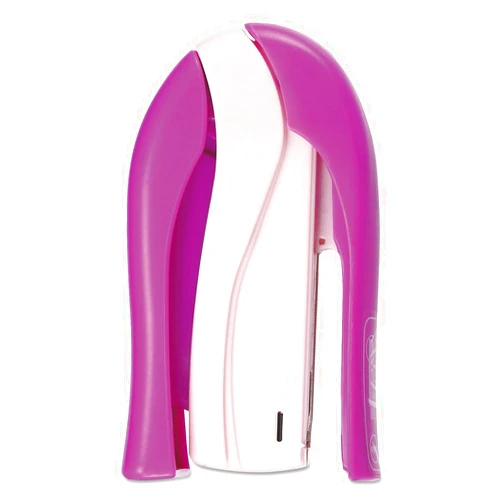 PaperPro Bostitch Office inSHAPE Compact Stapler, 15 Sheet Capacity, One Finger, No Effort, Spring Powered, Purple