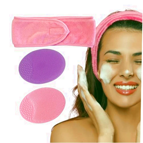 NATUDERMA Face Scrubber, Silicone Scrubbers Exfoliator Brush | Soft Silicone Facial Cleansing Brush Face Exfoliator | Baby Bath Silicone Cradle Cap Brush; by Natuderma