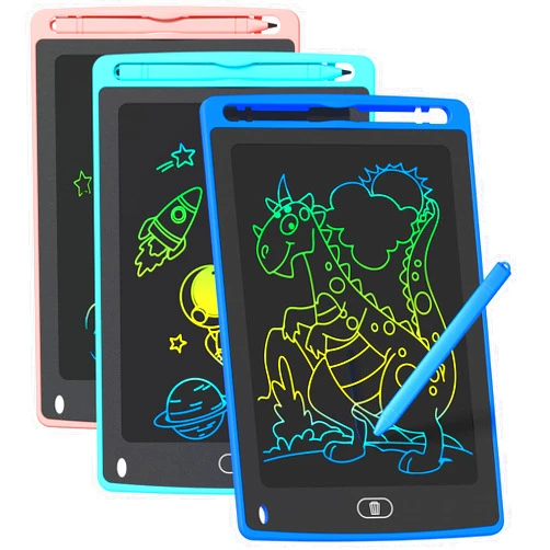 TQU 3 Pack LCD Writing Tablet for Kids, 8.5 Inch Colorful Doodle Board Drawing Tablet, Educational Learning Toys Birthday Gifts for Boys Girls Age 3 4 5 6 7 8