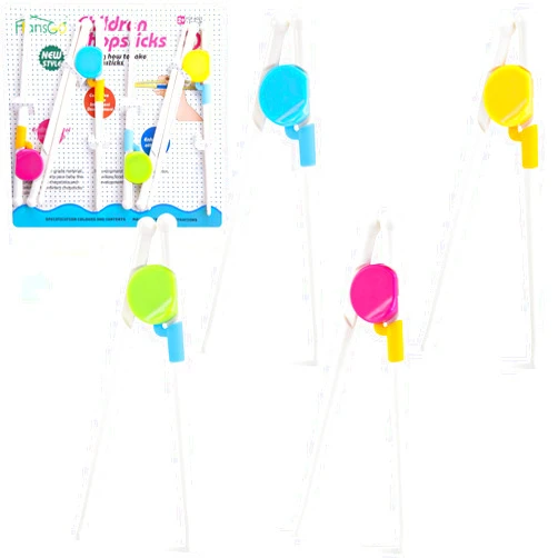 HANSGO Kid Training Chopsticks, 4 Pairs Colorful Learning Chopsticks Detachable Training Chopsticks for Kids Toddler Children Left or Right Handed Dishwasher Safe
