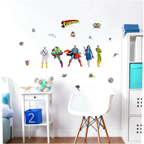 RoomMates RMK4947SCS Classic Superman Characters Peel and Stick Wall Decals