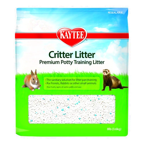Kaytee Premium Potty Training Critter Litter for Pet Ferrets, Rabbits & Other Small Animals, 8 lb