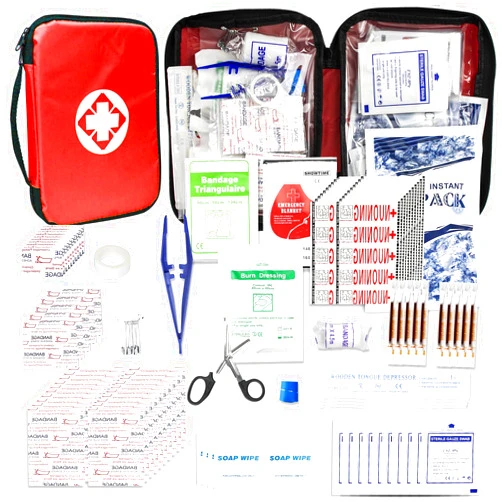 1st Aid Travel-First Aid-Kit Car-Home 300PCS Survival-Kit Outdoor-Adventure - Small Portable Red Emergency Essential Sets Office Hiking Camping Business Public Must Have First Aid Gear Equipment 1st Aid