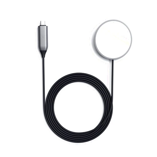 Satechi USB C Magnetic Wireless Charging Cable (Magnetic Wireless Charger) - Compatible with iPhone 16 Pro Max/16 Pro/16/16 Plus, iPhone 15 Pro Max/15 Pro/15/15 Plus and More