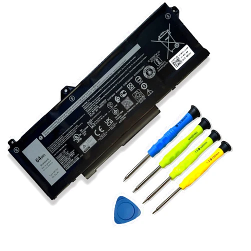 Mobik 64Wh GRT01 Laptop Battery Replacement for Dell Latitude 15 5521 5531 14 5421 5431 Precision 3470 3561 3571 Alienware m17 R5 AMD Series R05P0 00P3TJ 0P3TJ VXD57 05RGW 9JRV0 15.2V 4000mAh 4-Cells