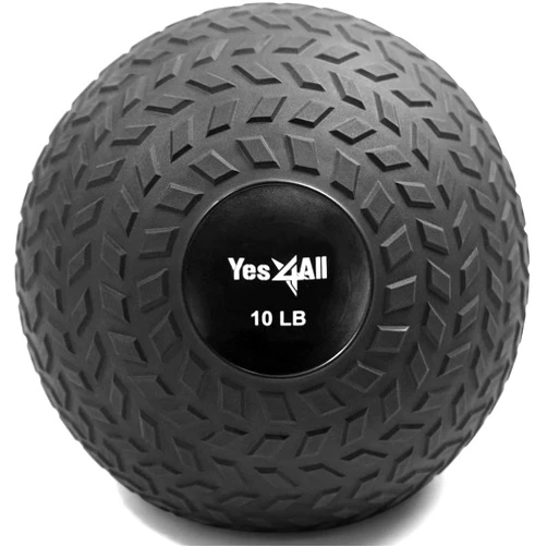 Yes4All Slam Balls, 10-40lb Weighted Ball Weight, Durable PVC Sand Filled Workout Dynamic Slam Ball for Core Strengthen